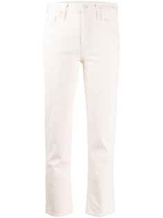 Mother denim cropped high rise jeans