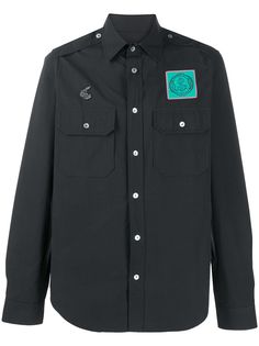 Vivienne Westwood Anglomania patch embroidered shirt