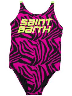 Mc2 Saint Barth Kids TEEN Martin tiger-print swimsuit