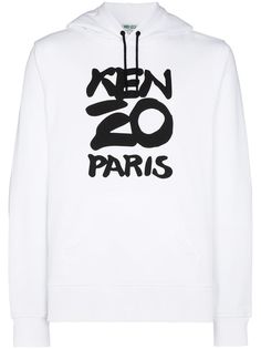Kenzo Paris logo print hoodie