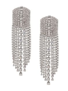 Alessandra Rich crystal-embellished drop earrings