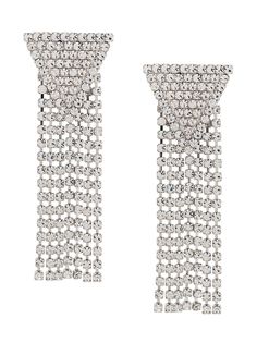 Alessandra Rich crystal-embellished drop earrings