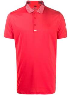 BOSS striped trim slim-fit polo shirt
