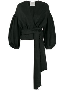 Forte Forte tie waist puff sleeve blouse