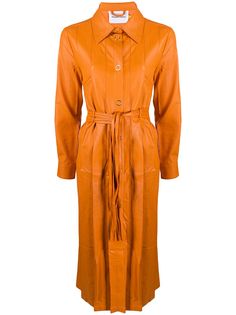 House of Sunny faux leather trench coat