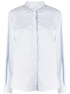 Fabiana Filippi поплиновая рубашка с вышивкой бисером