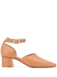 Mm6 Maison Margiela туфли-лодочки на блочном каблуке с квадратным носком