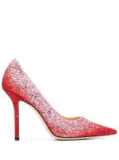 Jimmy Choo туфли-лодочки Love 100 c блестками