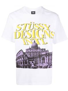 Stussy футболка с логотипом