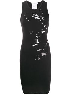 Helmut Lang платье с эффектом разбрызганной краски
