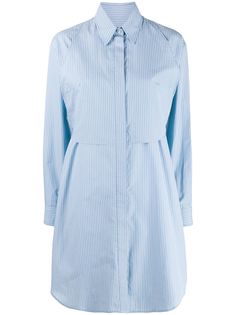 Mm6 Maison Margiela платье-рубашка в тонкую полоску