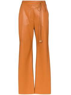 Nanushka брюки Chimo из искусственной кожи