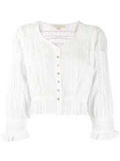 LoveShackFancy укороченная блузка Aubrielle