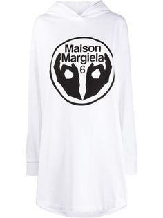 Mm6 Maison Margiela платье-толстовка с логотипом