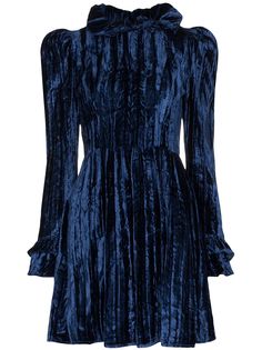 Batsheva бархатное платье мини Prairie