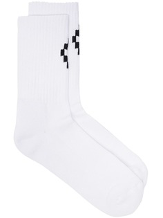 MARCELO BURLON COUNTY OF MILAN Cross logo socks