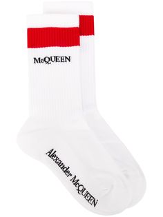 Alexander McQueen трикотажные носки с логотипом