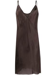 Rick Owens платье-комбинация с V-образным вырезом