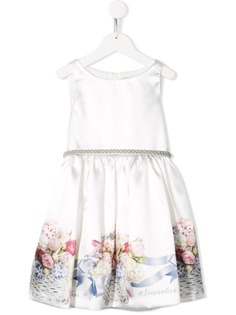 Monnalisa платье с цветочным принтом