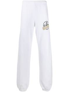 Off-White спортивные брюки с логотипом