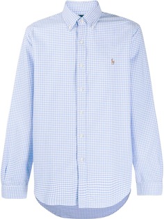 Polo Ralph Lauren рубашка в клетку гингем с логотипом