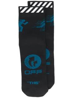 Off-White носки с логотипом