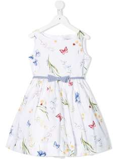 Monnalisa расклешенное платье с принтом