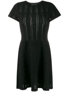 Pinko платье мини в рубчик