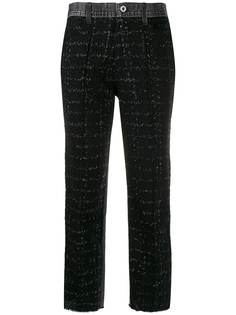 Diesel укороченные брюки со вставками