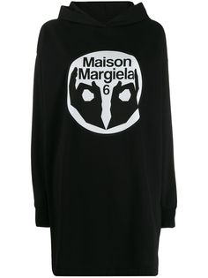 Mm6 Maison Margiela платье-худи с логотипом