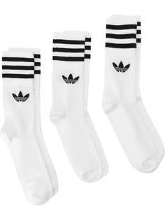 adidas носки с вышитым логотипом