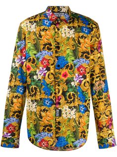 Versace Jeans Couture рубашка с цветочным узором