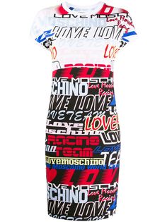 Love Moschino платье-футболка с логотипом