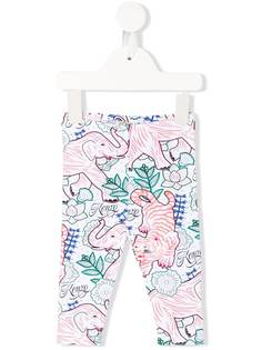 Kenzo Kids легинсы с принтом