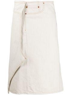 Maison Margiela джинсовая юбка с запахом
