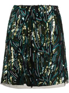 Patrizia Pepe декорированная юбка мини прямого кроя