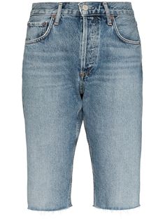 AGOLDE джинсовые шорты с эффектом потертости