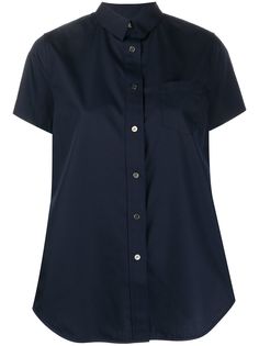 Sacai удлиненная рубашка оверсайз