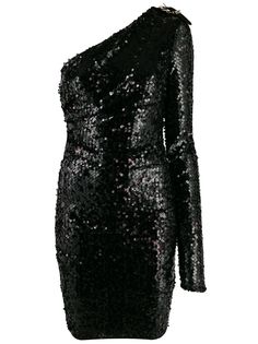 Versace Jeans Couture платье на одно плечо с пайетками