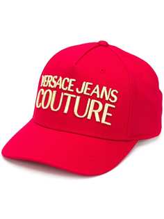 Versace Jeans Couture парусиновая кепка с вышитым логотипом
