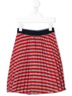 Little Marc Jacobs плиссированная юбка в полоску