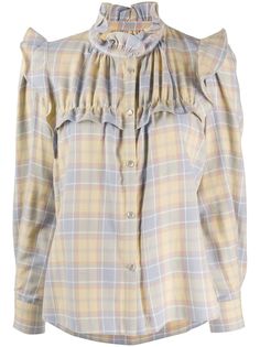 Isabel Marant Étoile клетчатая рубашка Idety