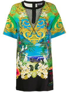 Versace Jeans Couture платье-футболка с принтом