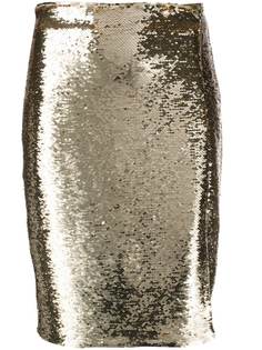 Emporio Armani юбка-карандаш с пайетками