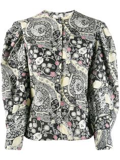 Isabel Marant Étoile рубашка Mexika с графичным принтом