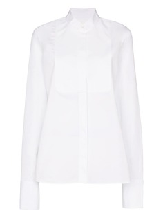 Jil Sander рубашка Mai без воротника с манишкой