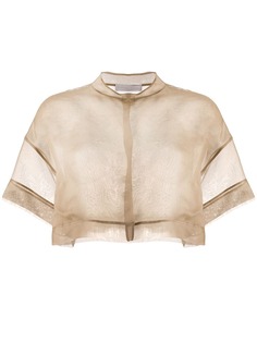 Fabiana Filippi прозрачная укороченная блузка