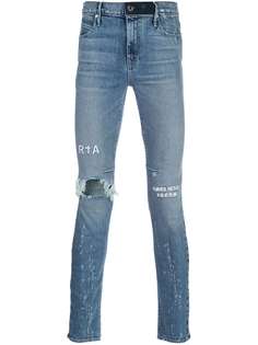 RtA high rise skinny fit distressed jeans