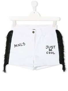 Monnalisa джинсовые шорты с принтом