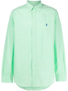 Polo Ralph Lauren рубашка в клетку гингем с логотипом